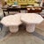 Mid-Century Modern Vintage Set of 3 Pale Pink Octagonal Faux Stone Nesting Tables For Sale - Image 3 of 12