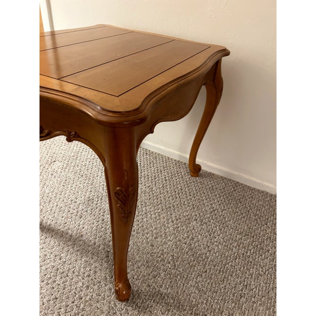 Late 20th Century Late 20th Century Ethan Allen Solid Maple Side Table For Sale - Image 5 of 6