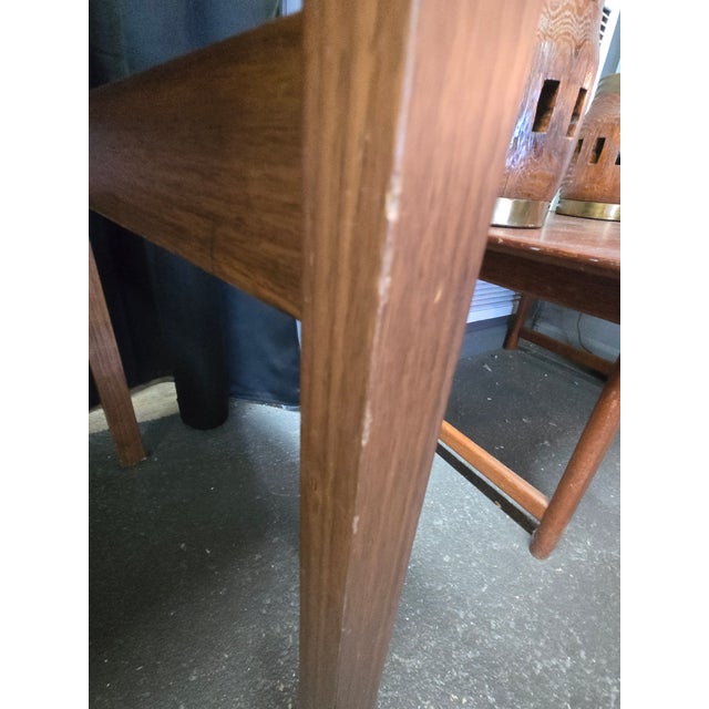 Walnut and Leather Jens Risom Desk by Design Within Reach For Sale - Image 10 of 10