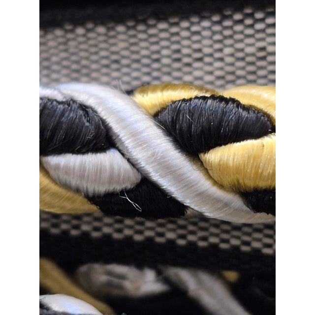 Salamander Designer Black, Gold, Silver Rope Trim- 21+ Feet For Sale In Atlanta - Image 6 of 6
