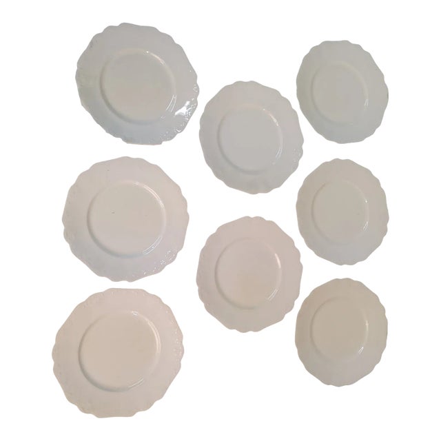 1940s Johnson Brothers Ironstone Salad/Dessert Plates- Set of 8 For Sale
