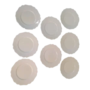 1940s Johnson Brothers Ironstone Salad/Dessert Plates- Set of 8