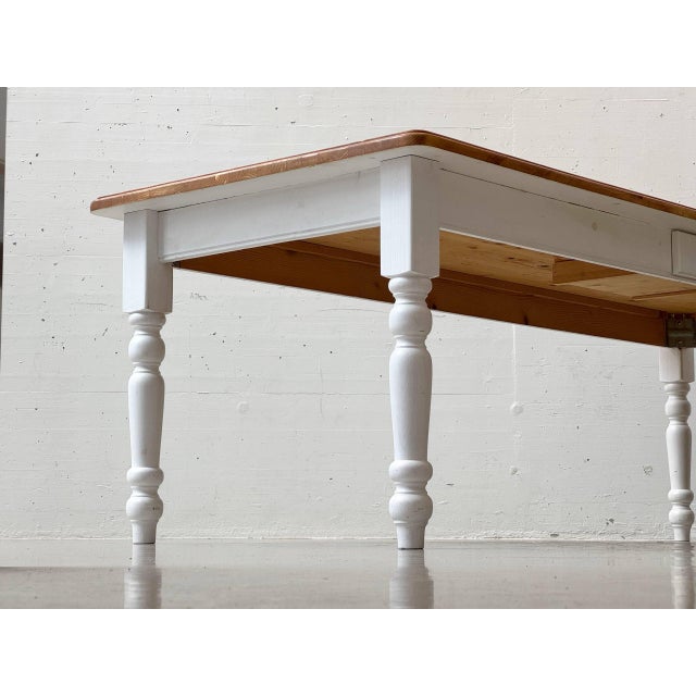 Large Country-Style Dining Table in Wood, 1980s For Sale - Image 12 of 18