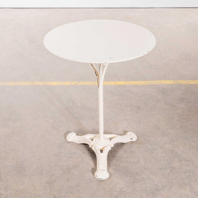 French White Café Table, 1950s For Sale - Image 3 of 8
