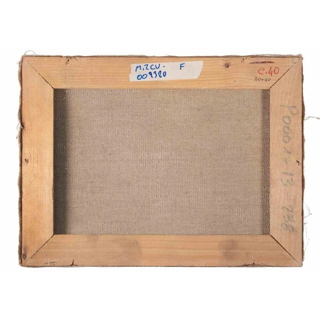 1970s Franco Marzilli, Green Overflows, Oil Painting, 1970s For Sale - Image 5 of 6