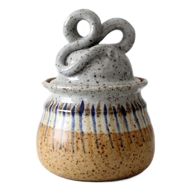 Vintage Studio Pottery Jar For Sale