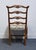 Vintage Antique Solid Mahogany Traditional Duncan Phyfe Style Ladderback Dining Side Chair For Sale In Kansas City - Image 6 of 9