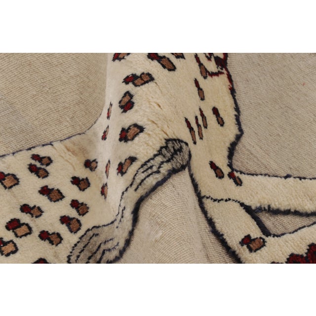Vintage Gabbeh Pictorial Wool Gift-Sized Rug by Rug & Kilim, 1950-1959 For Sale - Image 9 of 10