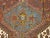 Vintage Persian Qashqai Tribal Area Rug, Handwoven Geometric Pattern, Rust Red & Ivory, 4’ X 6’ For Sale - Image 9 of 12