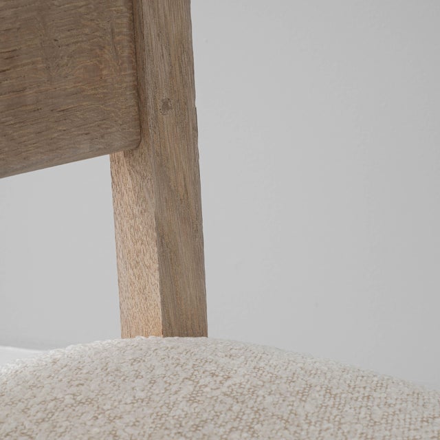 20th Century French Set Of Six Oak Dining Chairs For Sale - Image 10 of 12