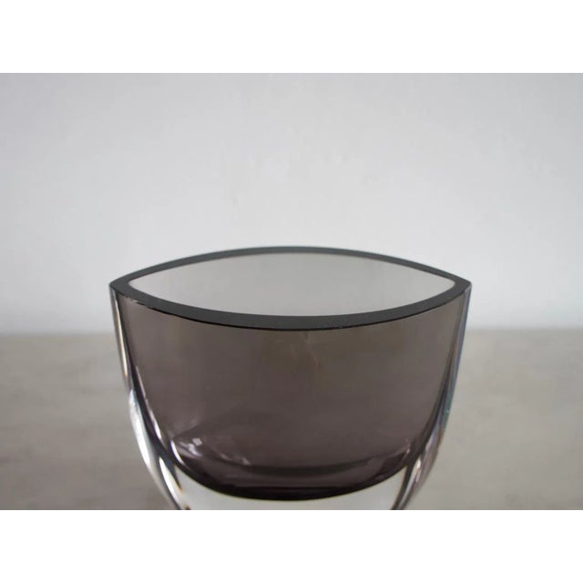 Mid-Century Modern Vintage Smoked Glass Vase by Christian von Sydow for Kosta Boda For Sale - Image 3 of 7