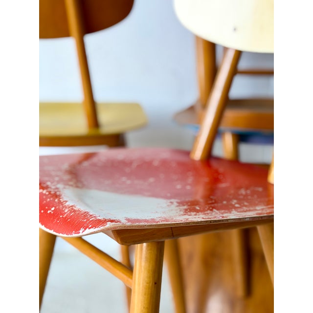 1960s Dining Chairs from Ton, 1960, Set of 4 For Sale - Image 5 of 18