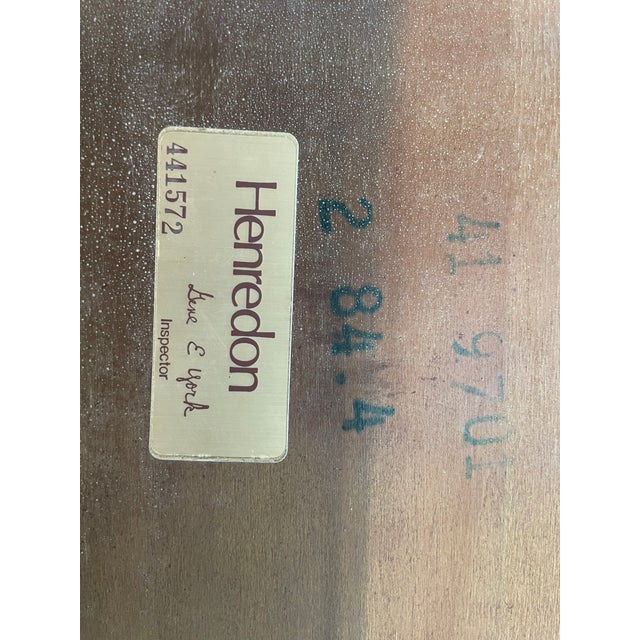 Vintage Henredon Aston Court Collection, Queen Ann Style Mahogany Side Table For Sale In New York - Image 6 of 6