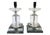 Vintage Art Deco Table Lamps in Glass and Marble, 1940s For Sale
