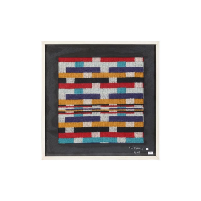 Modern Framed Tapestry, Ottavio Missoni Italy 1979 For Sale - Image 4 of 5