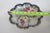 Nippon Porcelain Bowl Made in Japan Hand Painted Roses With Blue Gold Trim 4984b For Sale - Image 9 of 11
