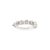 Early 21st Century Platinum 2.63ctw Round Lab Grown Diamond Shared Prong Half Eternity Band Ring, Size 8 For Sale - Image 5 of 10