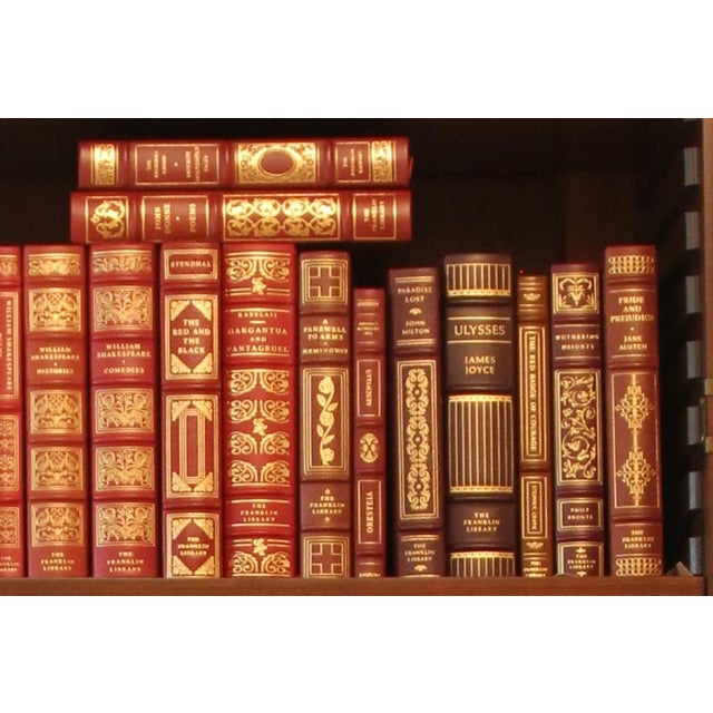 Traditional Franklin Library Leather-Bound Classics in Red and Oxblood, 23 Volumes For Sale - Image 3 of 3