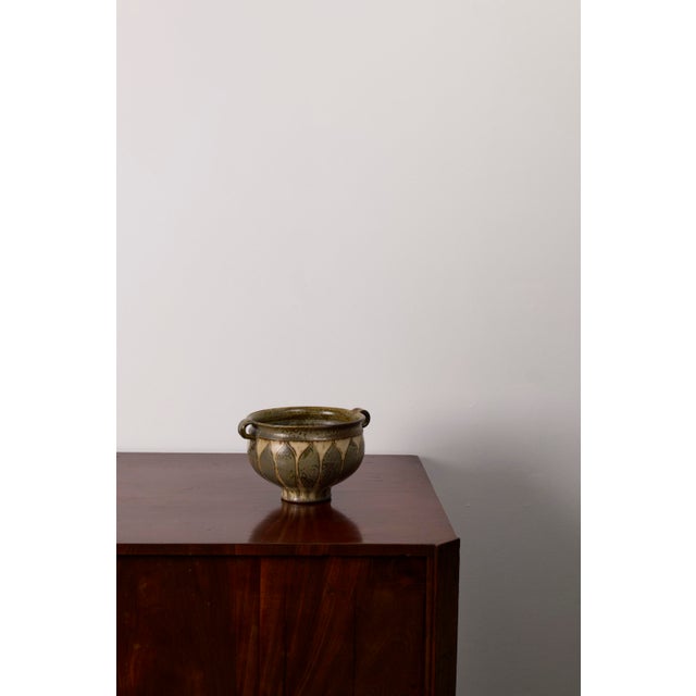 Ceramic Danish Ceramic Vase by Johannes Andersen, 1940s For Sale - Image 7 of 13