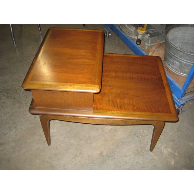 Wood Warren Church for Lane Model 908-7 Perception Walnut End Table MidCentury For Sale - Image 7 of 11