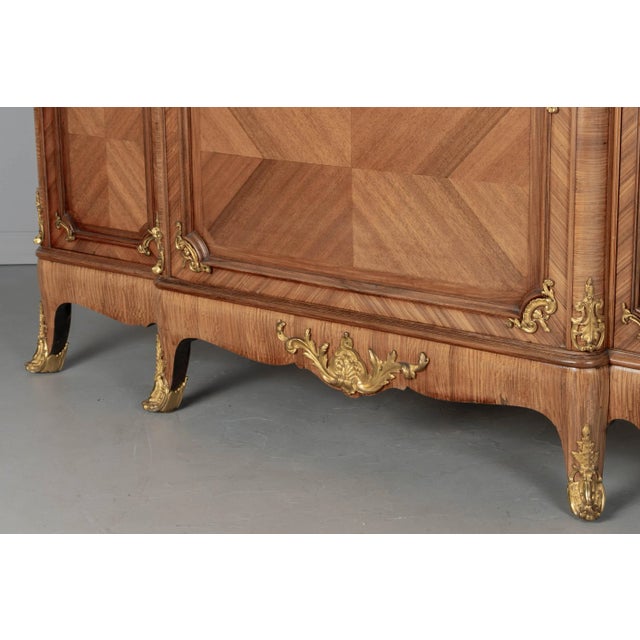 Louis XV Style French Bibliotheque or Cabinet by Schmit & Cie For Sale - Image 11 of 14