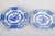 Rörstrand "Hoangho", set of six lunch plates. Set of six octagonal faience plates from the Hoangho series with blue and...