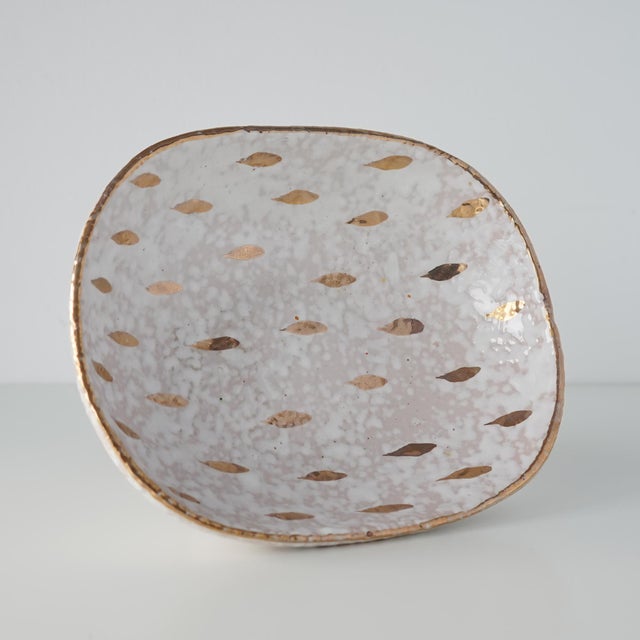1960s Aldo Londi Bitossi "Feather Plume" Pedestal Bowl For Sale In New York - Image 6 of 13