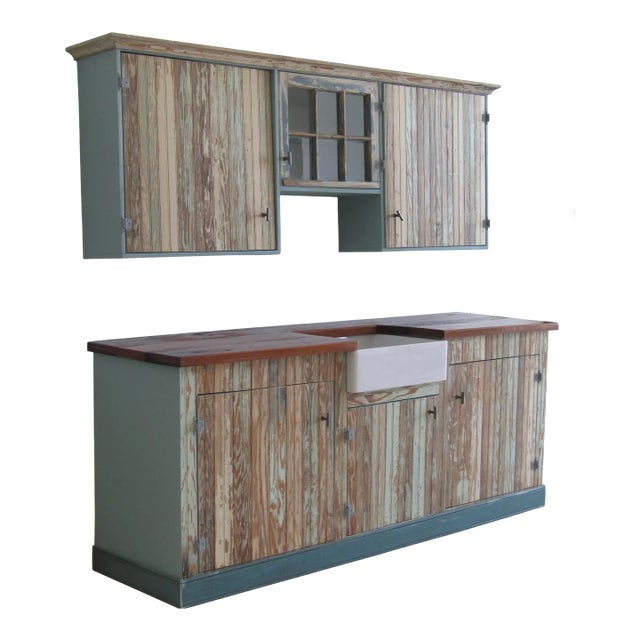 Reclaimed Pine Kitchen Cottage Industrial Tiny Home For Sale