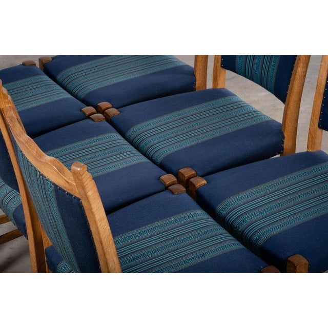 Dining Chairs in Oak by Hennnig Kjærnulf, 1960s, Set of 6 For Sale - Image 6 of 10
