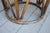 Vintage Bamboo Rattan Round Stool Ottoman With Cushion For Sale - Image 4 of 6