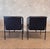 1990s 1990s Pair of Black Leather Brenda Arm Chairs by Antonio Citterio for Flexform #1 For Sale - Image 5 of 12