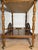 Spanish Mid-Century Wooden Bar Cart with Turned Legs and Bottle Holder For Sale - Image 4 of 12