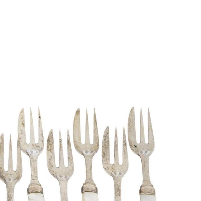 Silver Forks with Silver from Jose Rosas, Set of 12 For Sale - Image 4 of 6