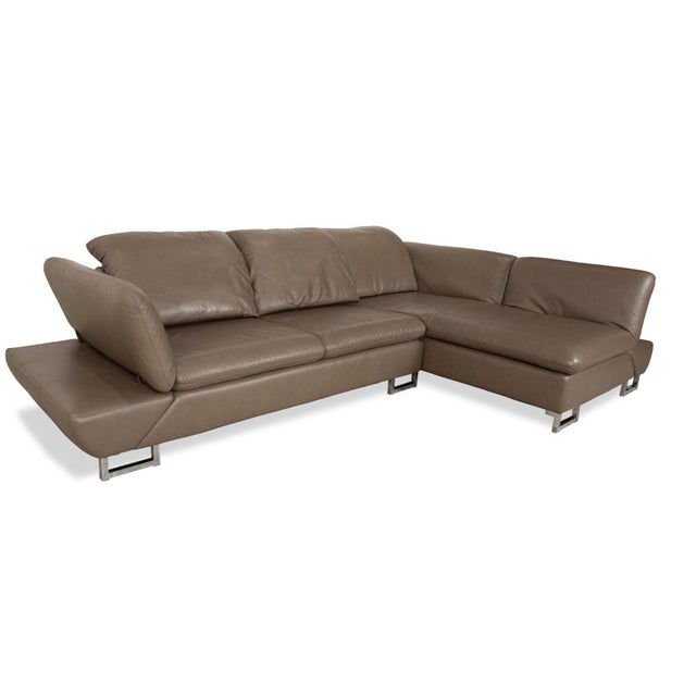 Taoo Corner Sofa in Taupe Leather from Willi Schillig For Sale - Image 4 of 18