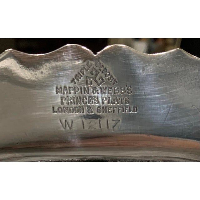 Metal English Sheffield - Mappin & Webb Princes Plate 6‑Slice Skirted & Footed Silverplate Toast Rack - Cottagecore, Breakfast, Entertaining - See Pics! For Sale - Image 7 of 7
