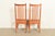 Stickley Style Arts & Crafts Teak and Cane Dining Chairs, Set of Four For Sale - Image 11 of 12