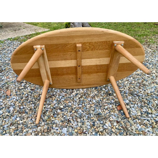 Vintage Oak Table, 1960s For Sale - Image 8 of 10