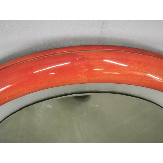 1970s Italian Space Age Illuminated Round Wall Mirror, 1970s For Sale - Image 5 of 13
