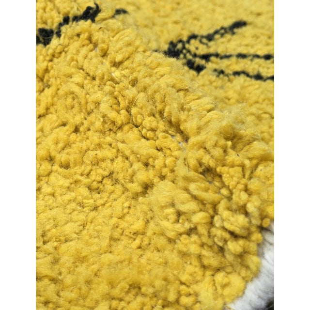 Tribal Tribal Moroccan Yellow Rug - 8.3 X 6.2 Ft For Sale - Image 3 of 8