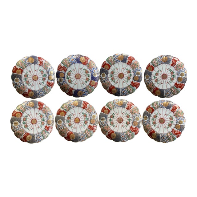 Late 20th Century Imari Plates - Set of 8 For Sale