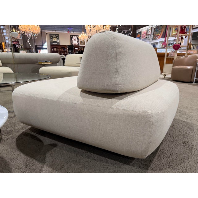 Restoration Hardware Restoration Hardware "Isola" Armless Chair For Sale - Image 4 of 6