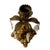 Vintage Brass & Crystal Baroque Hollywood Regency Candlestick Holders - A Pair For Sale - Image 4 of 4