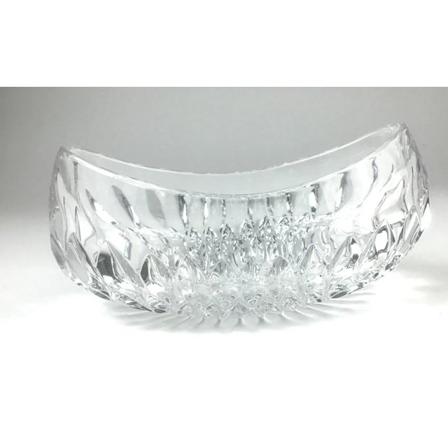 Clear Crystal Carved Vessel/Bowl for Plants, Flowers or Fruit For Sale In Portland, ME - Image 6 of 13