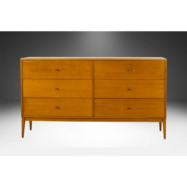 Paul McCobb for Planner Group Mid Century 6 Drawer Lowboy Dresser For Sale - Image 9 of 12