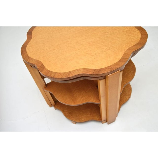 Art Deco Birds Eye Maple Nesting Tables, 1930s, Set of 5 For Sale - Image 10 of 13