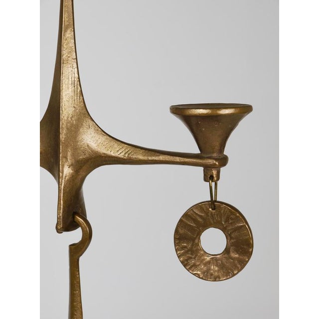 Large Brutalist Hanging Ceiling Candelabra by Michael Harjes, 1970s For Sale - Image 11 of 18