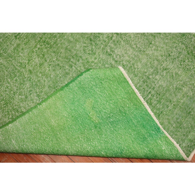 Green Overdye Rug rug no.j3261 For Sale In New York - Image 6 of 7