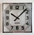 Metal Vintage Swiss Square Wall Clock from Reform, 1950s For Sale - Image 7 of 18