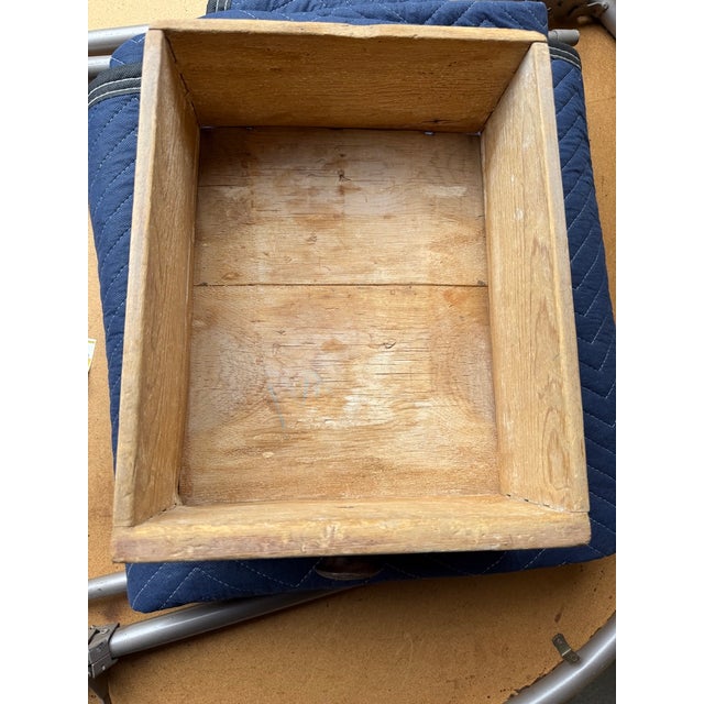 Wood Early 20th Century Antique Pine Side Table For Sale - Image 7 of 10