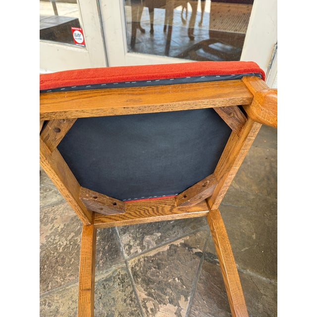 Ladder-Back Oak Wood Dining Chairs, Set of Six For Sale - Image 11 of 11